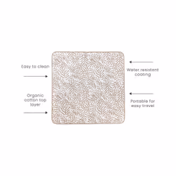 Toddlekind 4260620338945 materassino e tappetino per zona bambino Beige, Bianco Cotone, Poliestere Quadrato