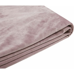 Beliani - Fodera per Letto in Velluto Rosa Rimovibile e Lavabile 180 x 200 cm Fitou