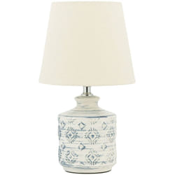Lampada da tavolo beige Rosanna
