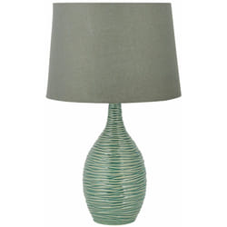 Beliani - Lampada da tavolo in color verde scuro Atsas