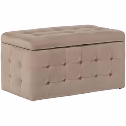 Elegante ottomano in velluto con contenitore. Perfetto mix tra eleganza e funzionalità, questa ottomana diventerà senza dubbi ...