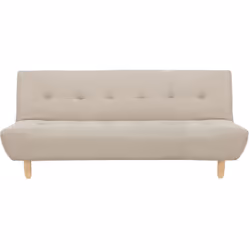 Esclusivo divano letto a 3 posti in tessuto beige. Porta la classe e l'eleganza in soggiorno con questo divano letto con funz ...