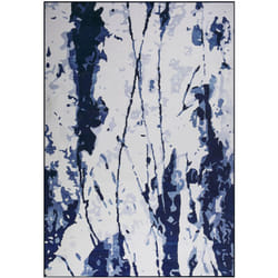 Beliani - Tappeto a pelo corto bianco-blu 160 x 230 cm Izmit