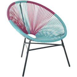 Sedia stil spaghetti rosa turchese Acapulco