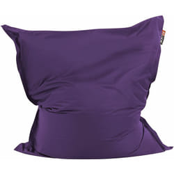 Beliani - Pouf Poltrona Sacco Grande Viola con Zip 140 x 180 cm Fuzzy