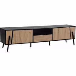 Mobiletto da soggiorno perfetto come supporto TV. Questo mobile TV dal design moderno, ispirato a forme industriali sarà un a ...