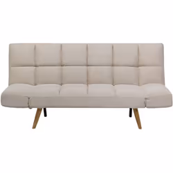Divano letto moderno in tessuto beige. Porta la classe e l'eleganza in soggiorno con questo divano letto dal design moderno. ...