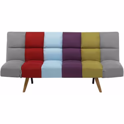 Divano letto moderno in tessuto multicolore. Porta la classe e l'eleganza in soggiorno con questo divano letto dal design mod ...