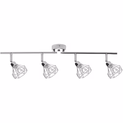 Lampada da soffitto con 4 luci. Aggiungi un tocco di eleganza alla casa con questa plafoniera. Realizzata in durevole metallo ...