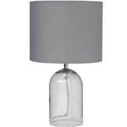 Moderna lampada da tavolo in vetro trasparente. Apri le porte all'eleganza, con questa versatile illuminazione ambientale. La ...