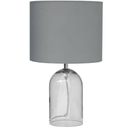 Beliani - Lampada da tavolo in vetro trasparente e grigio Devoll