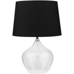 Lampada da tavolo nera e trasparente Osum
