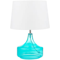 Beliani - Lampada da tavolo in vetro blu/bianco Erzen