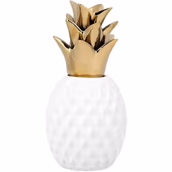 Statuetta a forma di ananas. Dona un tono elegante in casa con questa scultura moderna a forma di ananas. Realizzata in ceram ...