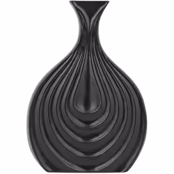 Vaso decorativo in gres porcellanato. Ideale sia per gli ambienti interni che esterni, questo splendido vaso è al contempo du ...