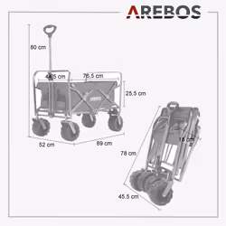 Arebos 4260627423460 carrello manuale - Vista aggiuntiva 6