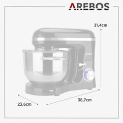 Arebos 4260627423835 robot da cucina Nero