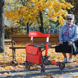 Arebos 4260627424030 deambulatore e rollator Rosso - Vista aggiuntiva 7