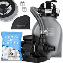 KESSER® filtro a sabbia sistema di filtraggio a sabbia + 700g sfere filtranti sostituiscono 25kg filtro a sabbia filtro per piscina 10 m³/h sistema