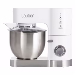 Lauben LBNKM1200WT, 5,5 L, Acciaio inox, Bianco, Pulsanti, Manopola, 1,5 L, Miscelatura, Acciaio inox