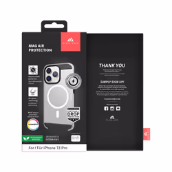Hama Mag Air Protection custodia per cellulare 15,5 cm (6.1") Cover Nero, Trasparente