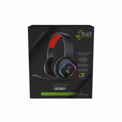 MediaRange MRGS301, Cablato, Gaming, 20 - 20000 Hz, 340 g, Auricolare, Nero, Rosso