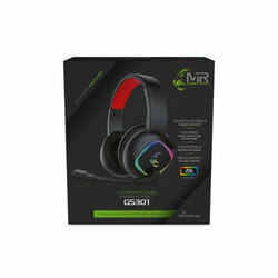 MediaRange MRGS301 cuffia e auricolare Cablato A Padiglione Gaming Nero, Rosso