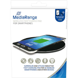 MediaRange MRMA118 Caricabatterie per dispositivi mobili Smartphone Nero USB Carica wireless Ricarica rapida Interno