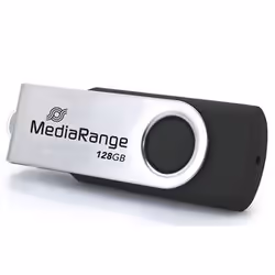MediaRange MR1954 unità flash USB 128 GB USB tipo-C 3.2 Gen 1 (3.1 Gen 1) Nero, Argento