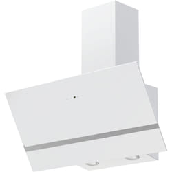 Cappa aspirante cappa inclinata cappa a parete vetro senza testa 80 cm led bianco Respecta