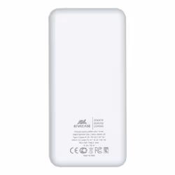 Rivacase VA2572 Polimeri di litio (LiPo) 20000 mAh Bianco - Vista aggiuntiva 2