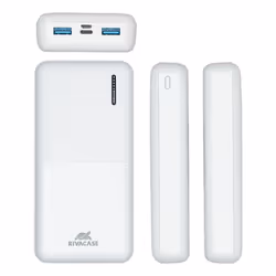 Rivacase VA2572 Polimeri di litio (LiPo) 20000 mAh Bianco - Vista aggiuntiva 3