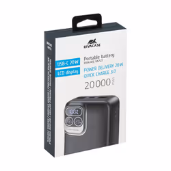 Rivacase VA2521 batteria portatile Polimeri di litio (LiPo) 20000 mAh Grigio - Vista aggiuntiva 5