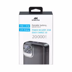 Rivacase VA2521 batteria portatile Polimeri di litio (LiPo) 20000 mAh Grigio - Vista aggiuntiva 6