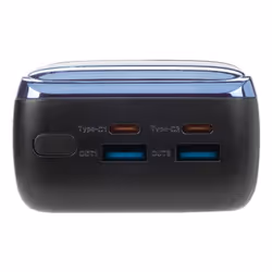 Rivacase VA1080 batteria portatile Polimeri di litio (LiPo) 30000 mAh Nero, Blu - Vista aggiuntiva 4