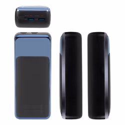 Rivacase VA1080 batteria portatile Polimeri di litio (LiPo) 30000 mAh Nero, Blu - Vista aggiuntiva 5