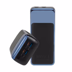 Rivacase VA1080 batteria portatile Polimeri di litio (LiPo) 30000 mAh Nero, Blu - Vista aggiuntiva 8