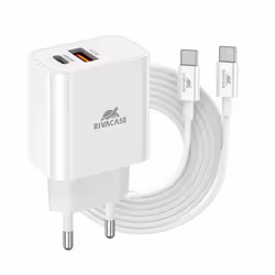 Rivacase PS4102WD4, Interno, AC, 1 m, Bianco