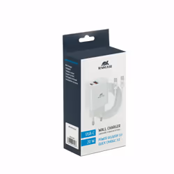 Rivacase PS4102WD4 Caricabatterie per dispositivi mobili Smartphone Bianco AC Ricarica rapida Interno