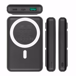 Rivacase VA2604 batteria portatile Polimeri di litio (LiPo) 10000 mAh Carica wireless Nero - Vista aggiuntiva 6