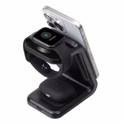 Rivacase VA4917 Caricabatterie per dispositivi mobili Auricolare, Smartphone, Orologio intelligente Nero USB Carica wireless Interno - Vista aggiuntiva 4