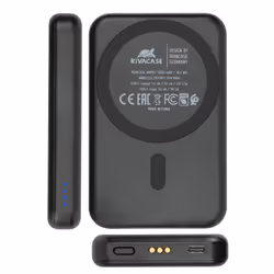 Rivacase VA4917 Caricabatterie per dispositivi mobili Auricolare, Smartphone, Orologio intelligente Nero USB Carica wireless Interno - Vista aggiuntiva 7