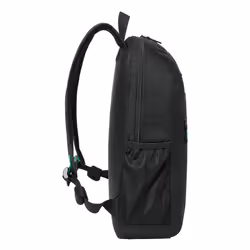Rivacase Gremio zaino City backpack Nero Poliestere, Polietilene tereftalato riciclato (rPET)