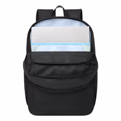 Rivacase Gremio zaino City backpack Nero Poliestere, Polietilene tereftalato riciclato (rPET) - Vista aggiuntiva 7
