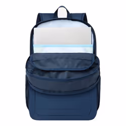 Rivacase Gremio zaino City backpack Blu Poliestere, Polietilene tereftalato riciclato (rPET) - Vista aggiuntiva 6