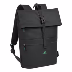 Rivacase Gremio zaino City backpack Nero Poliestere, Polietilene tereftalato riciclato (rPET)