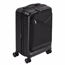 Rivacase Clark Trolley Guscio rigido Nero 34 L Alluminio, Policarbonato (PC), Poliestere - Vista aggiuntiva 2