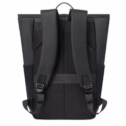 Rivacase Eden zaino Zaino roll top Nero Poliestere, PU pelle - Vista aggiuntiva 6