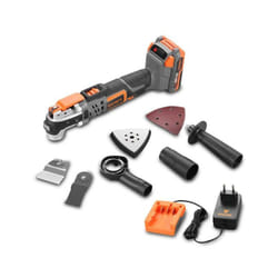 Fuxtec - Utensile multifunzione multiuso a batteria 20V E1MT20 Set con 1 batteria 2Ah e 1 caricatore1A