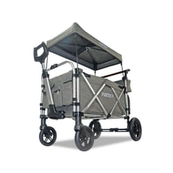 Fuxtec - Carrello pieghevole CTL950 super Plus grigio premium ancora più comfort per i bambini